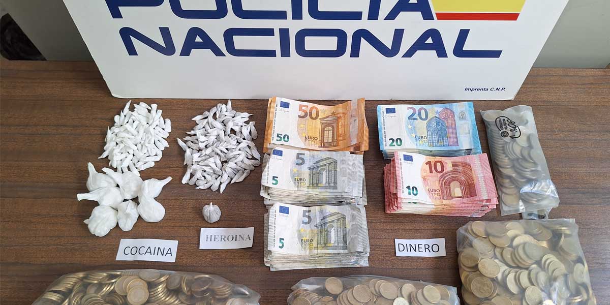 La Policía Nacional desmantela un punto de venta de droga en la Barriada de Los Milagros en El Puerto