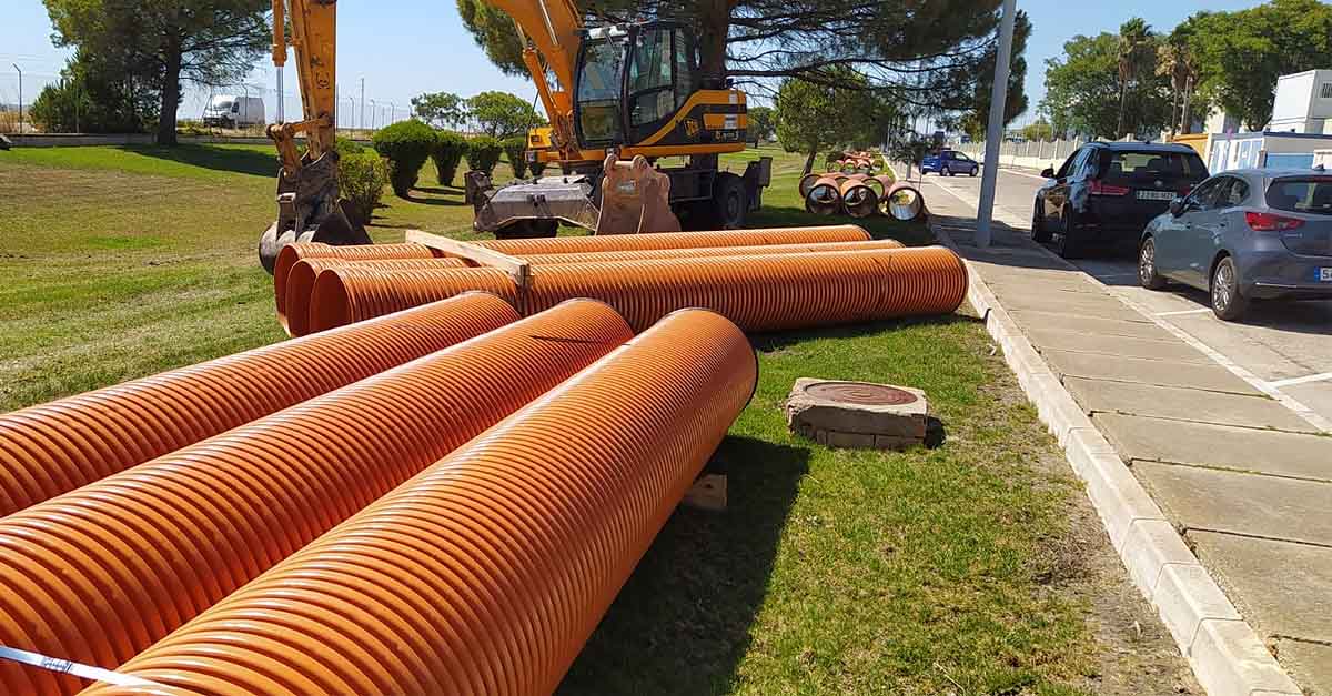 Apemsa inicia la construcción de una estación de bombeo de aguas residuales en el polígono industrial Bahía de Cádiz