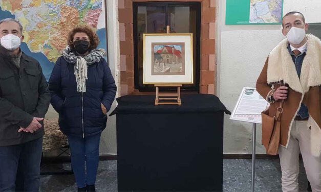 El cuadro de Eulogio Varela “Una casa en…”, nueva pieza del mes