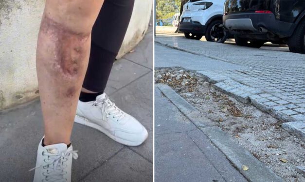 Vecina sufre un grave accidente en la plaza Manuel Cuenca por el mal estado de unos escalones