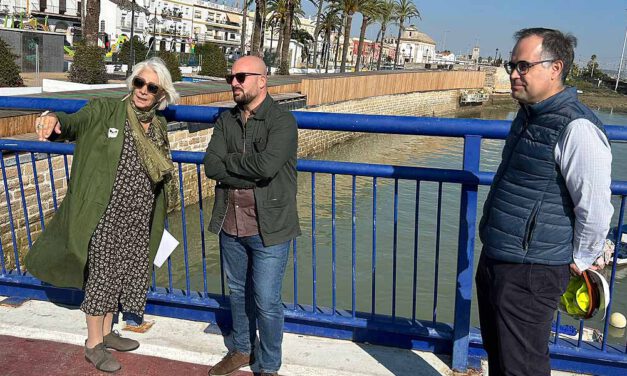 Avanza la rehabilitación del paramento vertical del muelle Local de El Puerto