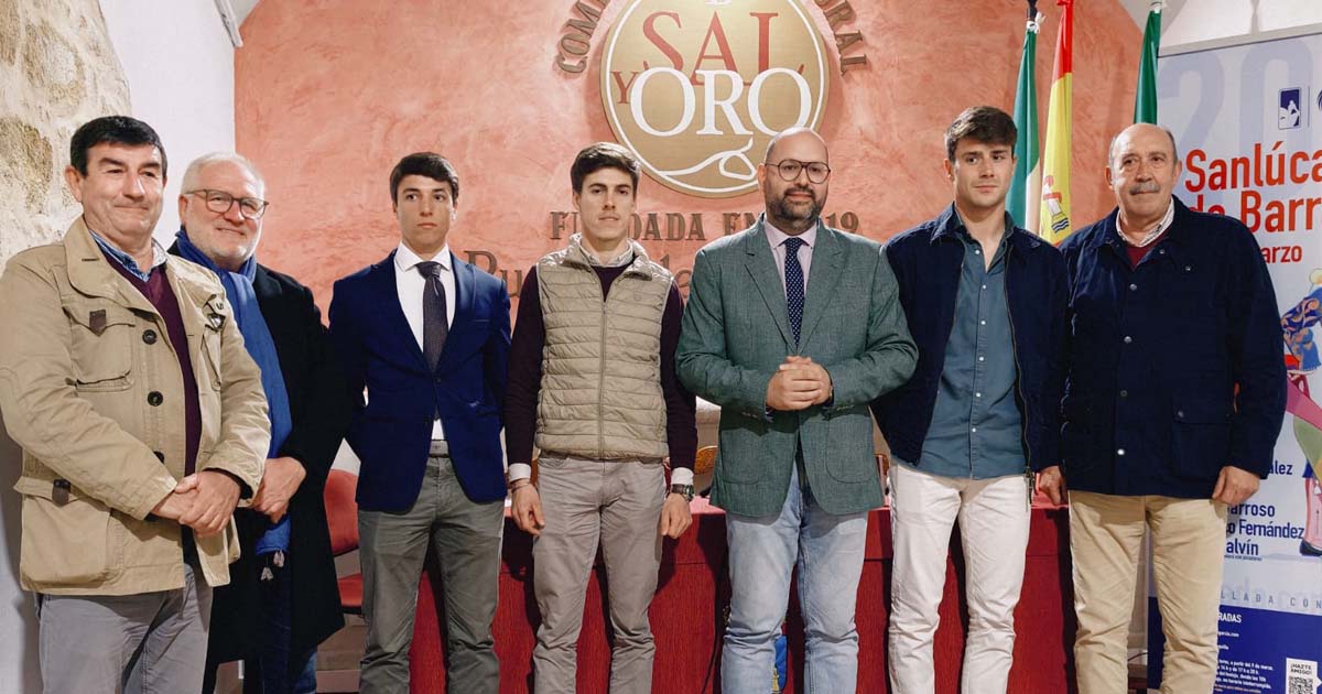 La presentación de la novillada de Sanlúcar arropa en El Puerto al novillero Víctor Barroso