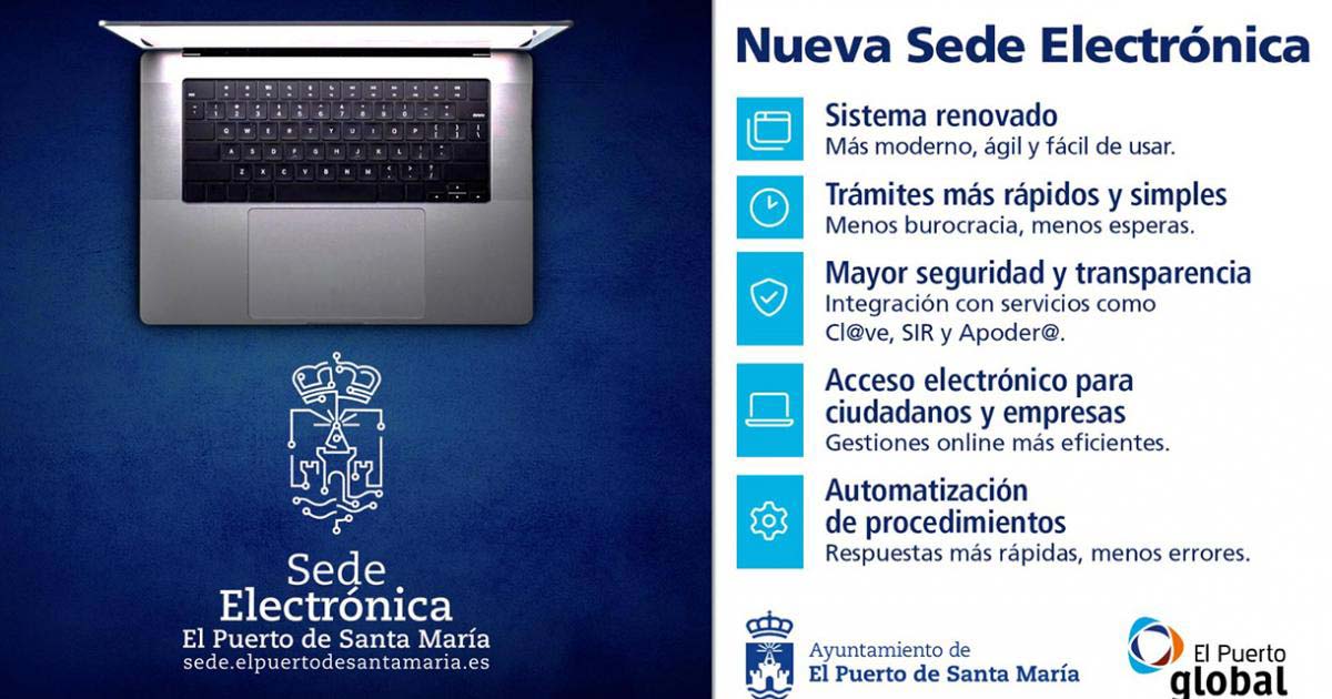 Más de 5.200 trámites ya se realizan a través de la Sede Electrónica Municipal de El Puerto