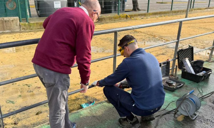 Las instalaciones deportivas de El Juncal recuperan la normalidad tras los daños del temporal