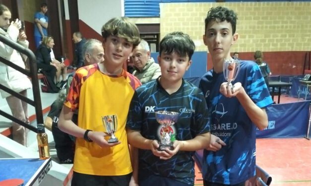 El tenis de mesa base portuense brilla con un pleno en el podio provincial