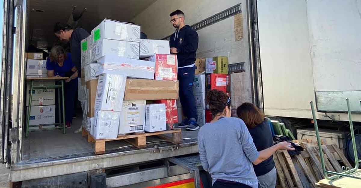 El camión de Amal se prepara para la Caravana Solidaria 2020