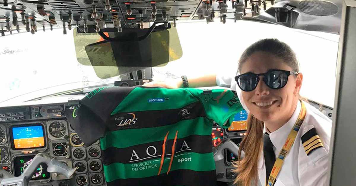 La portuense Irene Moreno, una piloto de altos vuelos