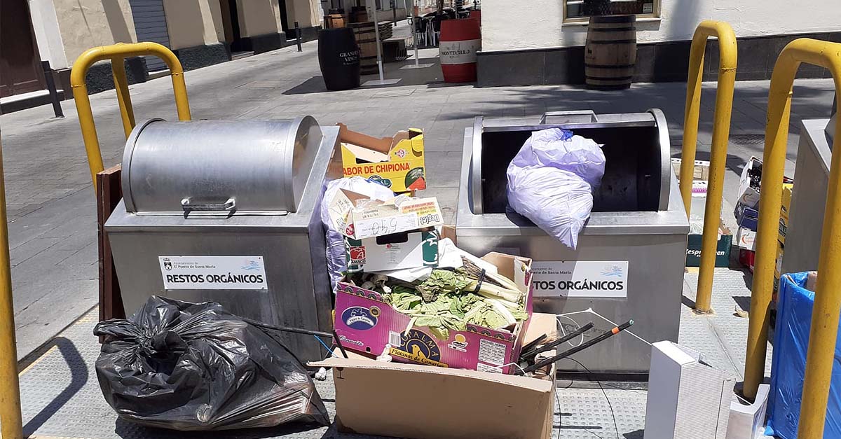 El PSOE denuncia que no se están recogiendo los residuos
