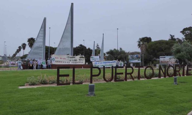 Ecologistas organizan una inauguración alternativa de la rotonda de Puerto Norte