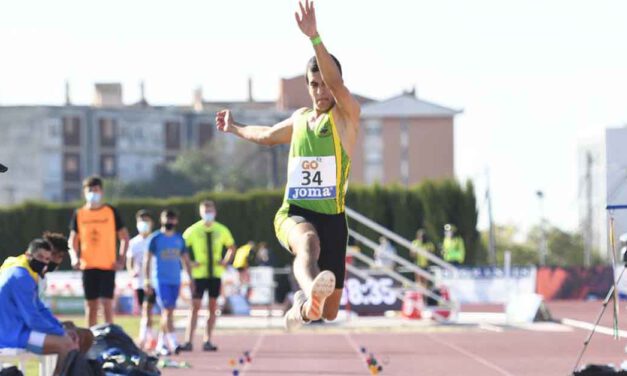 El atleta portuense Enrique Salagre, tercero en el Campeonato de España