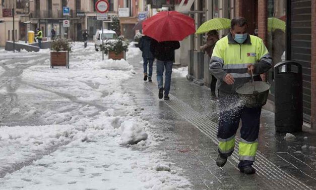 Sal de las salinas portuenses se emplean para las zonas afectadas por la borrasca Filomena