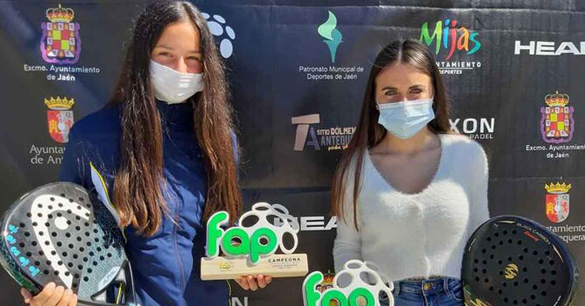 Julieta Alemán y Luna García se proclaman campeonas provinciales de pádel