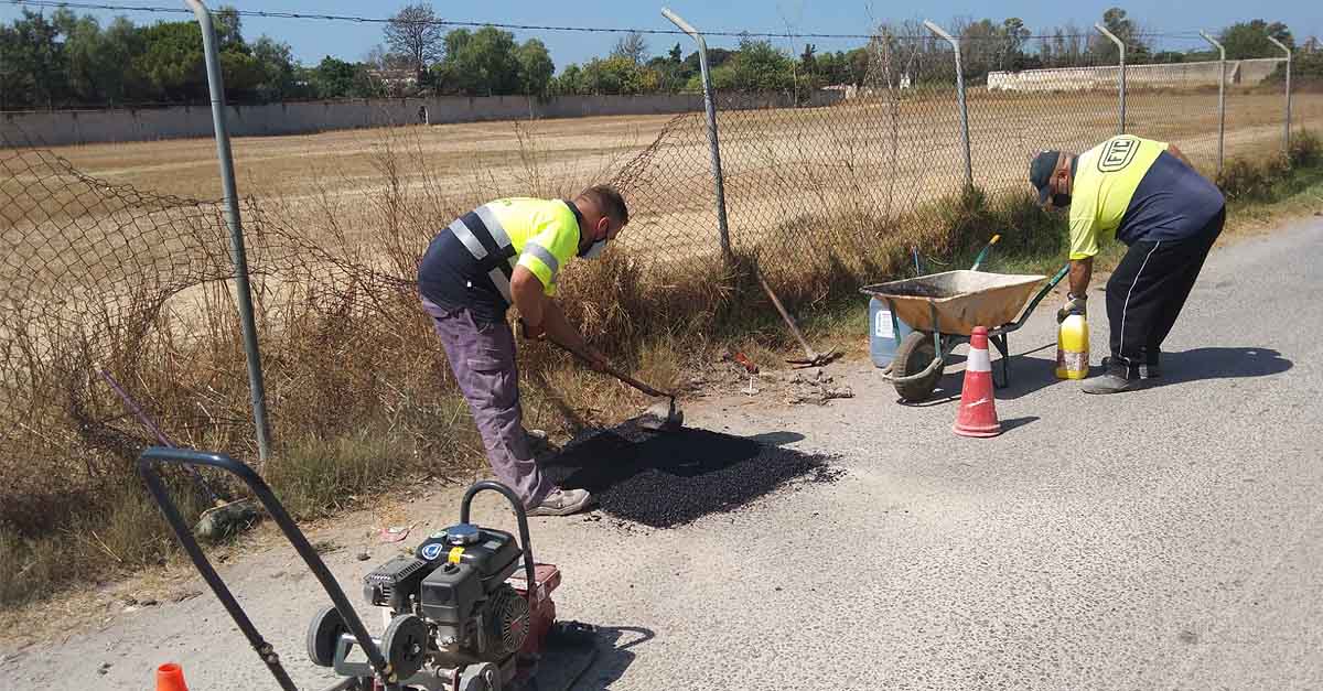 El Ayuntamiento inicia nuevas reparaciones de los socavones registrados en la APP Mejora El Puerto