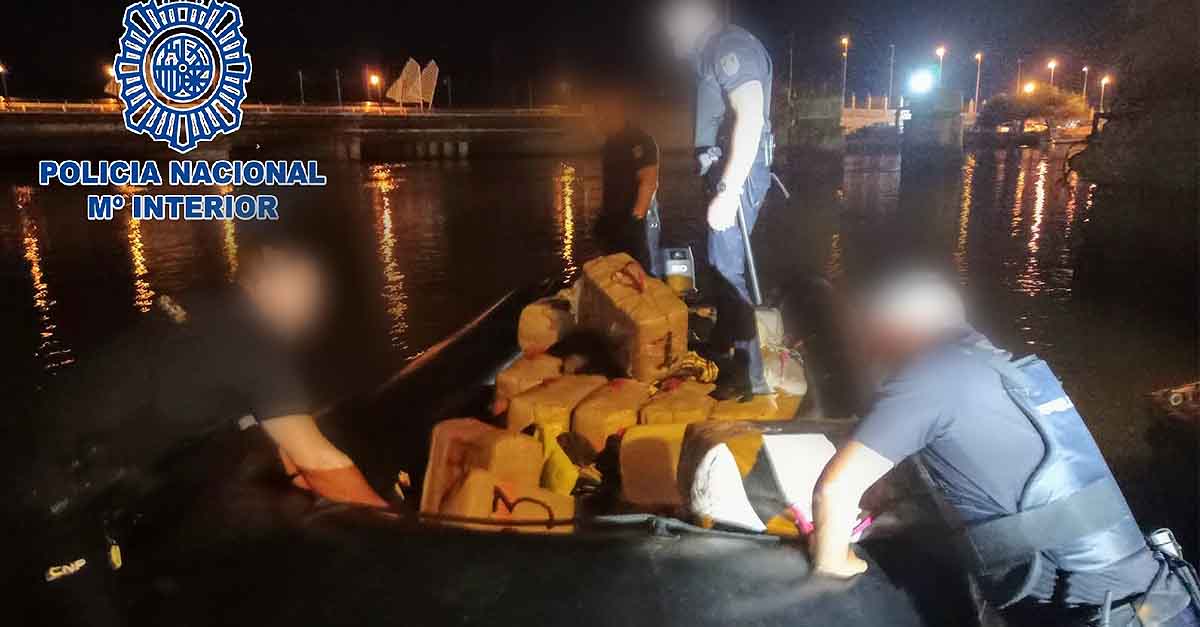 Ingresan en prisión los tripulantes de una embarcación que intentó alijar 1.650 kilos de hachís en el río Guadalete