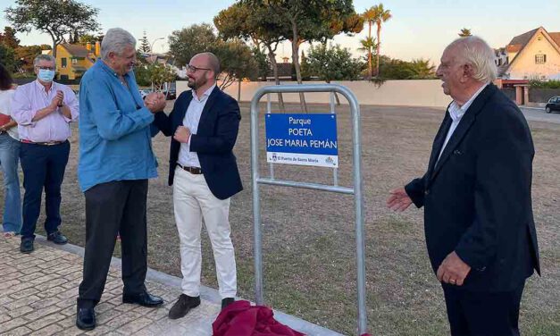 El Puerto rinde tributo a José María Pemán dedicándole un parque