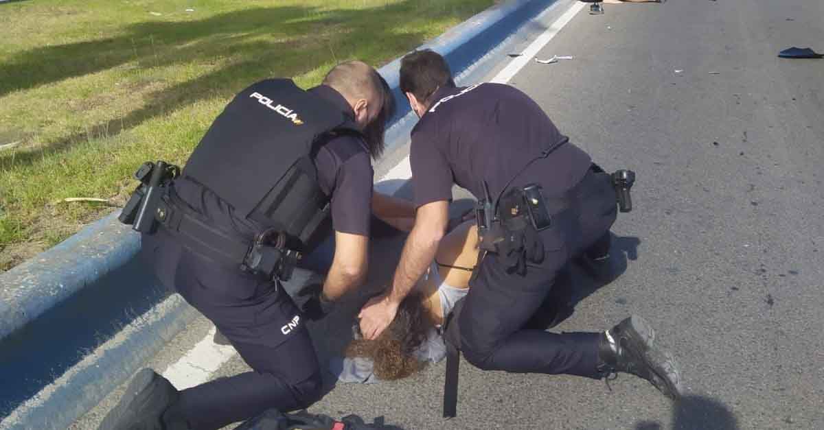 Herida grave una mujer en El Puerto tras ser atropellada por una motocicleta