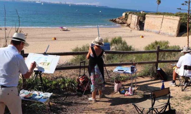 Pintando la Muralla y el Fuerte de Santa Catalina