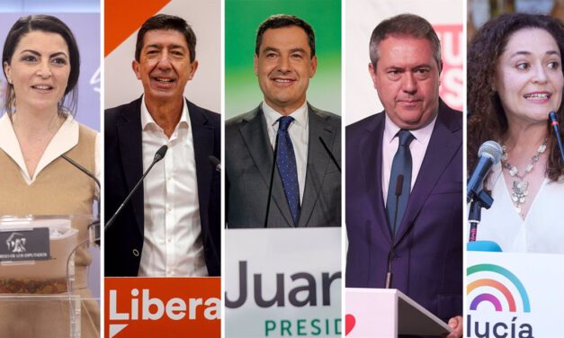 Moreno, Espadas, Marín, Olona y Rodríguez eligen Sevilla para el primer día de campaña