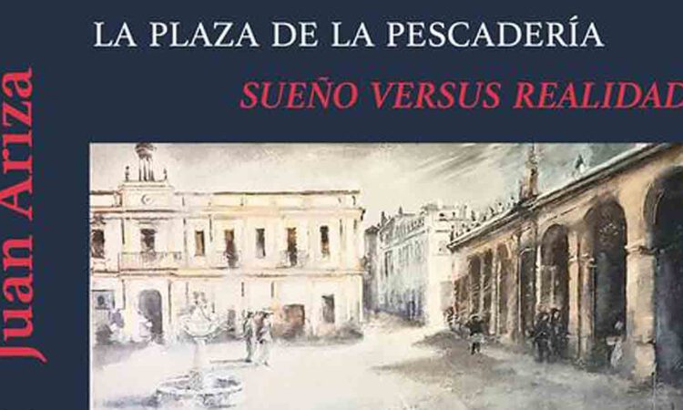 Betilo denuncia de la mano del pintor Juan Ariza la situación de abandono de la Plaza de la Pescadería