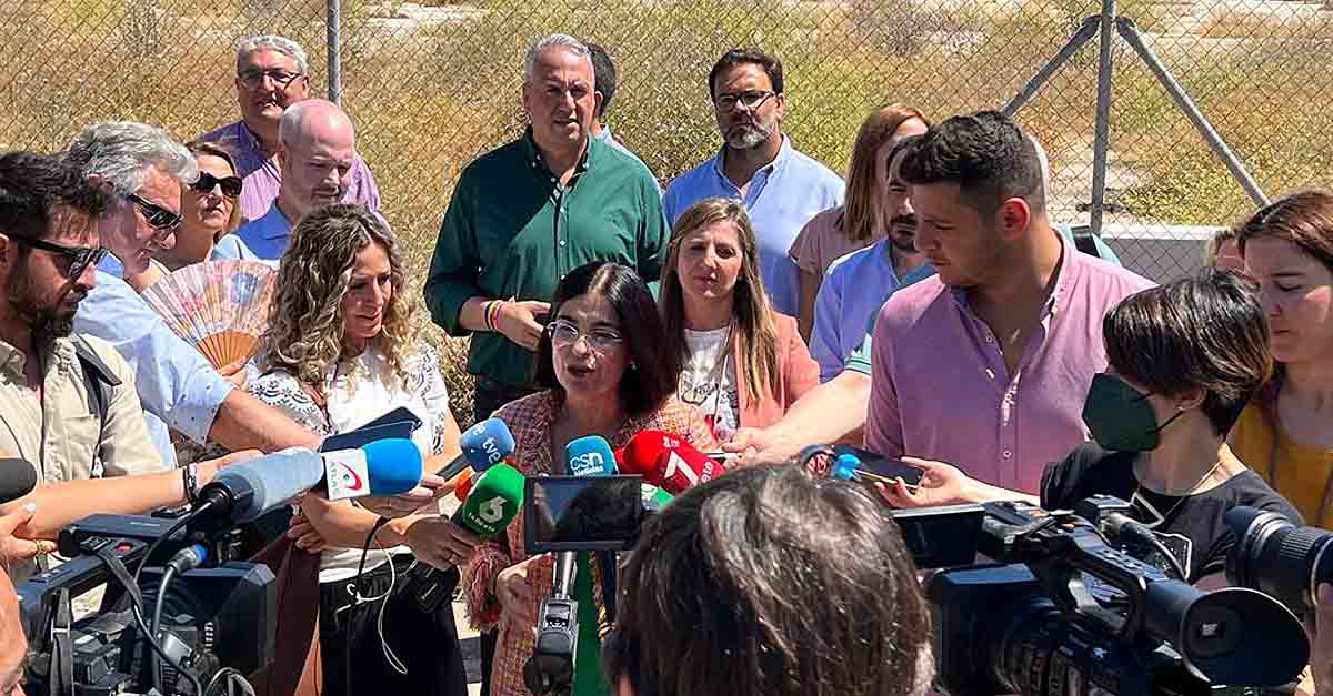 El PSOE de Cádiz junto a la ministra de Sanidad piden al PP que hagan realidad el hospital
