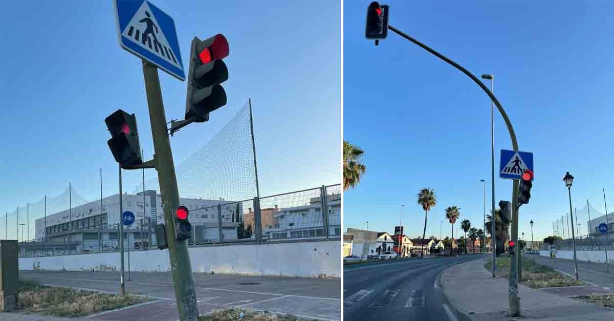 El PSOE exige el arreglo urgente del semáforo ubicado en la entrada a Los Madrileños