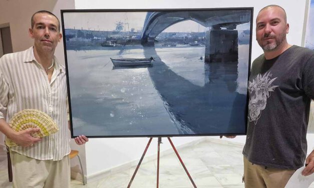Cristóbal León García gana el concurso de pintura rápida "El Puerto en la calle"