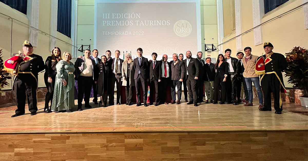 Entregados los Premios de la Temporada Taurina 2022 de 'De Sal y Oro'