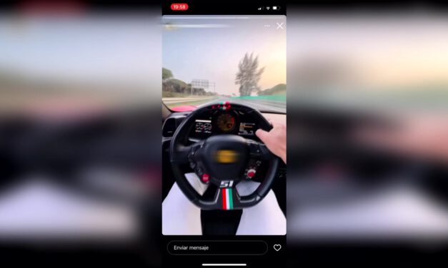 Se graba a más de 200 kilómetros por hora en la autovía que une Huelva y Punta Umbría