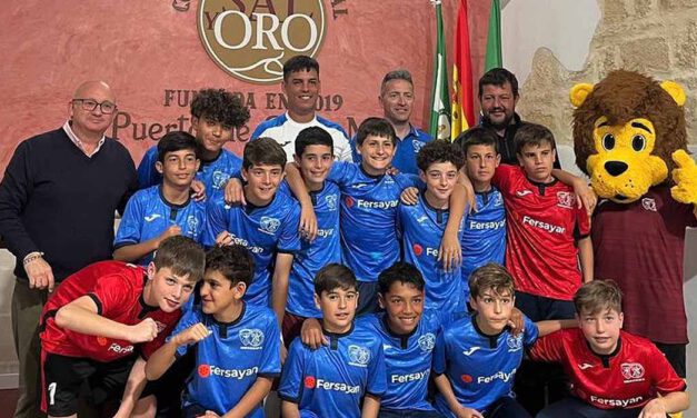 Los Alevines A del Estrella Portuense - Los Frailes presentan su equipación para el Campeonato Costa de la Luz CUP