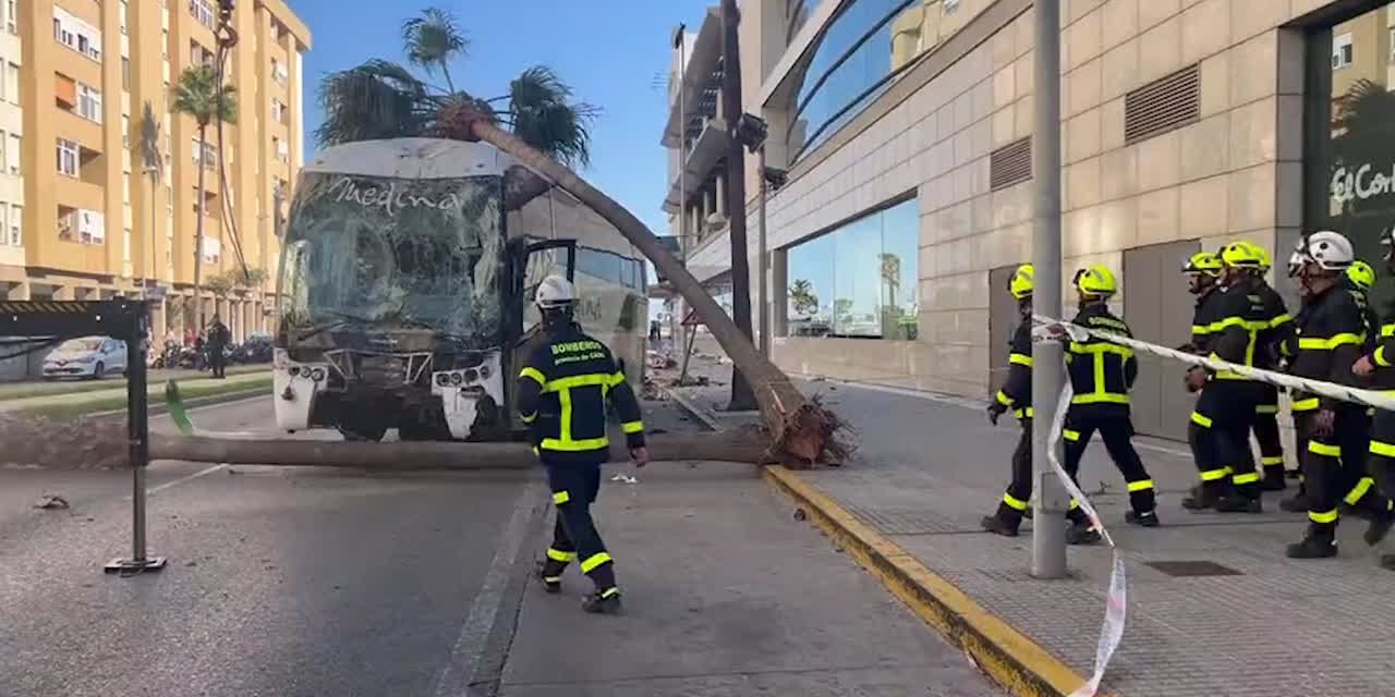 Tres fallecidos y dos heridos graves al ser arrollados por un autobús que perdió el control en la entrada de Cádiz