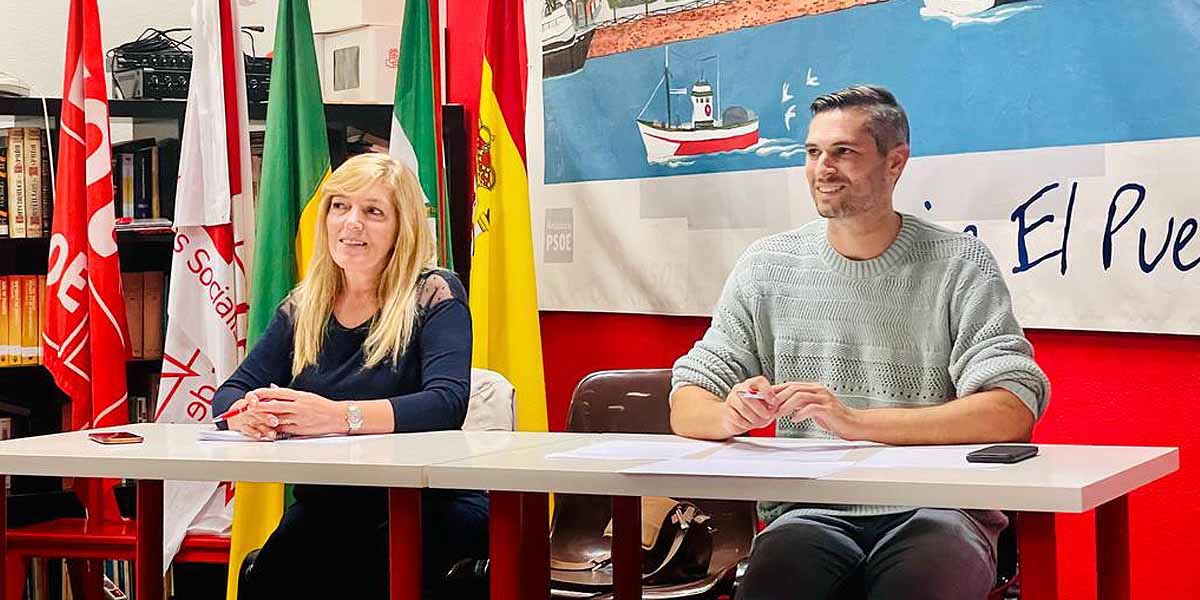 Ángel González y Carmen Ojeda dirigirán el PSOE de El Puerto tras la dimisión de De la Encina