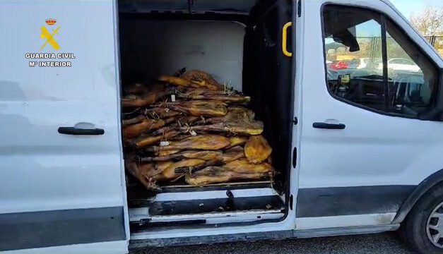 Dos detenidos por robar más de 700 piezas de ibéricos por 200.000 euros en Córdoba