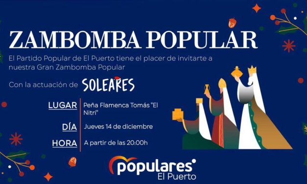 El PP de El Puerto organiza su Gran Zambomba Popular el jueves 14 en la Peña Flamenca Tomás el Nitri
