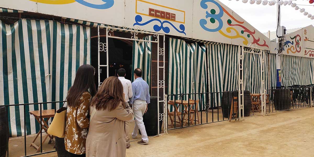 La caseta de CCOO, multada por cobrar la entrada en la Feria de El Puerto