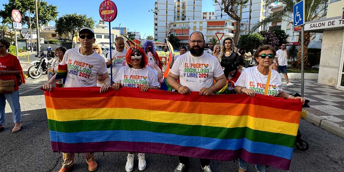 El Puerto celebra el Desfile de la Diversidad en defensa de la libertad, comprometidos con una sociedad sin discriminación