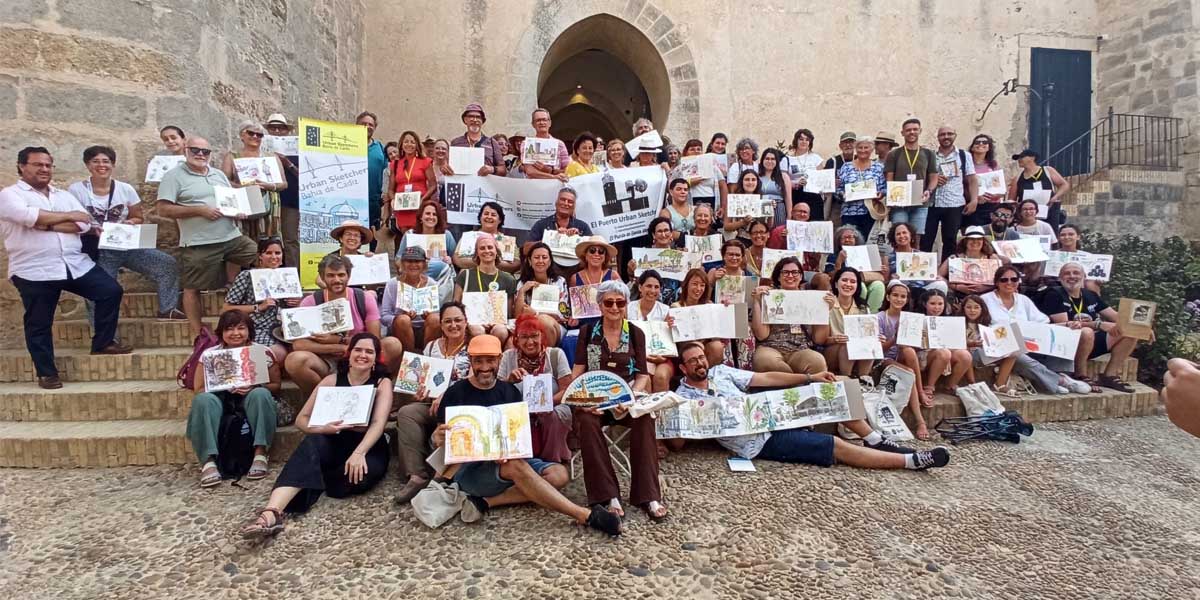 Fin de semana 'para enmarcar' entre El Puerto y Cádiz gracias a los dibujos de Urban Sketchers