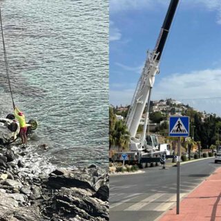 Retiran de oficio un coche caído hace meses a una playa tras la negativa del propietario