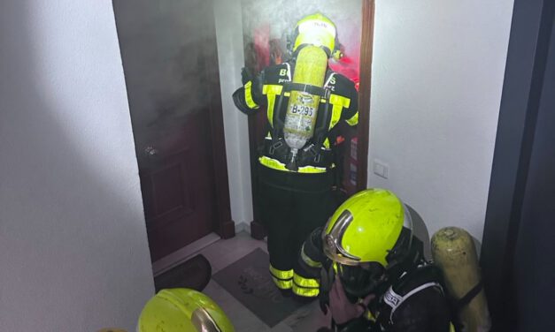 Rescatan con vida a un gato en el incendio de una vivienda en El Puerto