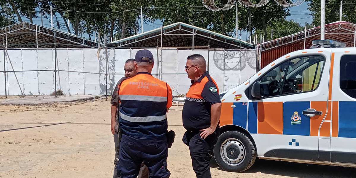 Protección Civil refuerza la seguridad en el recinto ferial