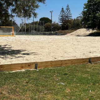 El campo de fútbol playa de la Euro Beach Soccer League se queda en El Puerto, en la Ciudad Deportiva