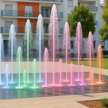 La plaza del Polvorista sumará una fuente de suelo con luz y espectáculos de agua para revitalizar el entorno