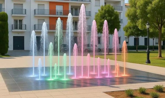 La plaza del Polvorista sumará una fuente de suelo con luz y espectáculos de agua para revitalizar el entorno