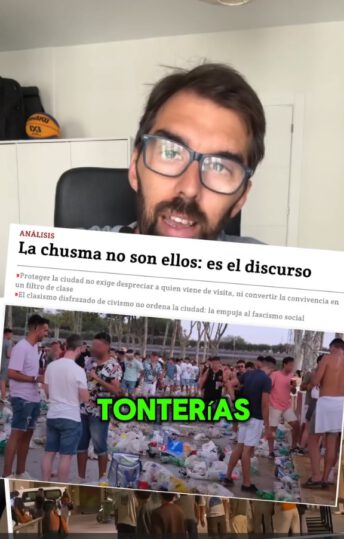 Jose Luis Bueno señalando en su vídeo