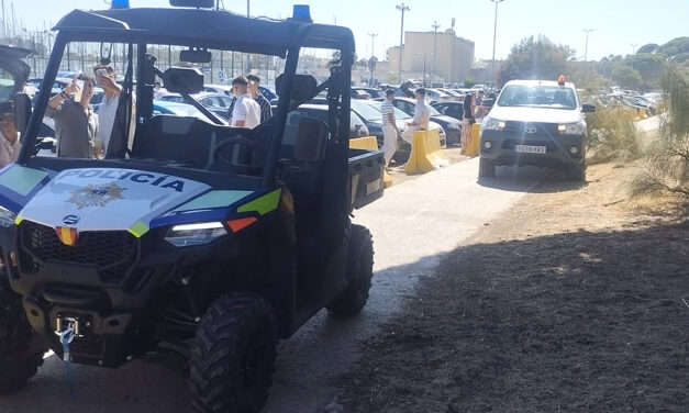Controles policiales contra el botellón en los pinares de Puerto Sherry