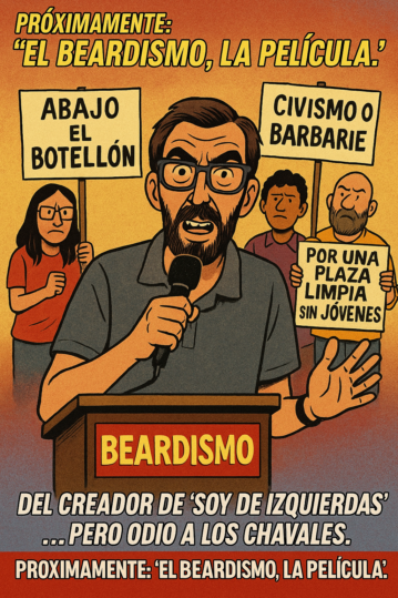 Viñeta satírica sobre José Luis Bueno