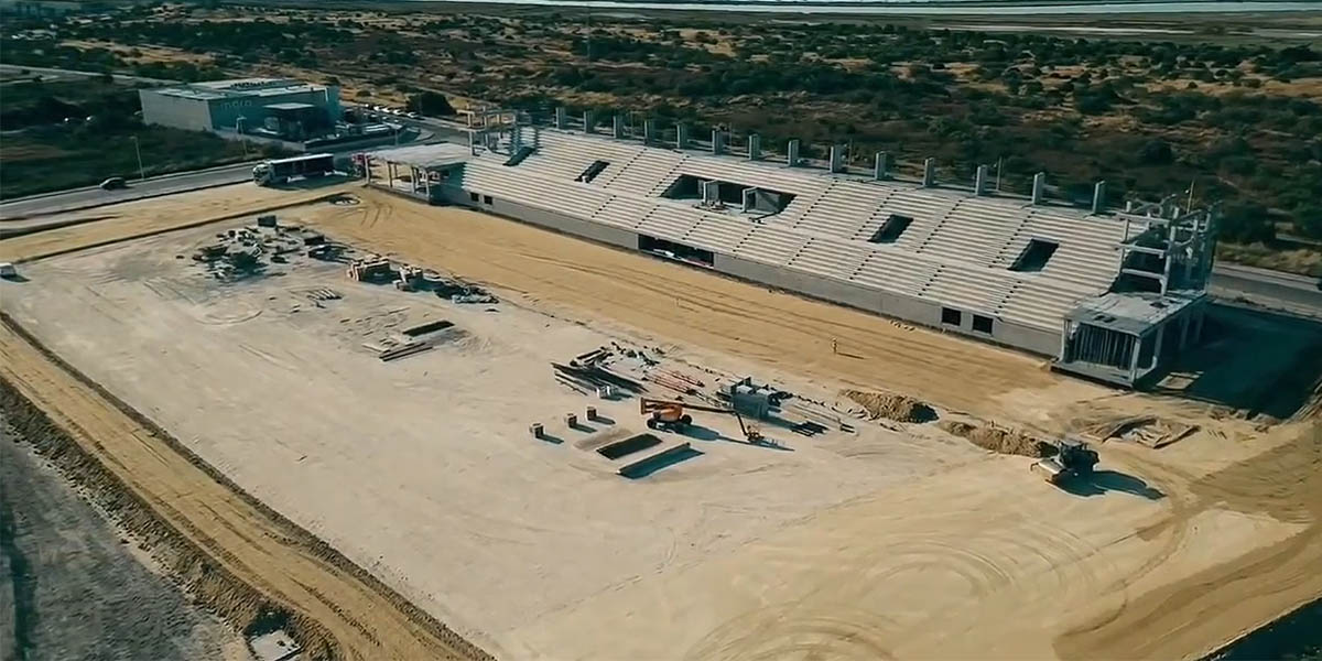 El nuevo Estadio de Rugby va tomando forma tras años de espera