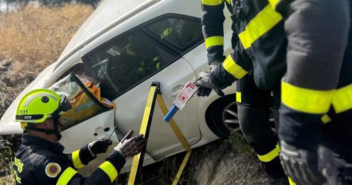 Un hombre de 76 años resulta herido tras un accidente en la Carretera de Sanlúcar