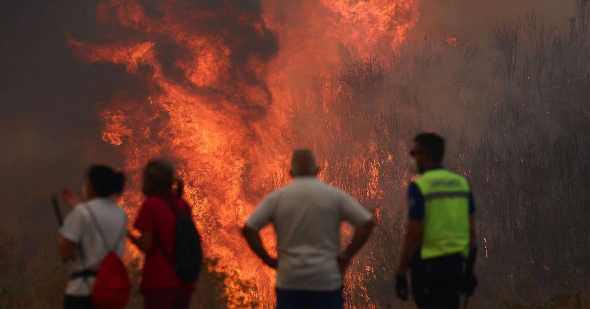 Un fuego descontrolado