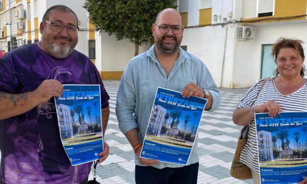 La plaza de Ronda del Tejar se llena de vida con una fiesta vecinal este 8 de agosto