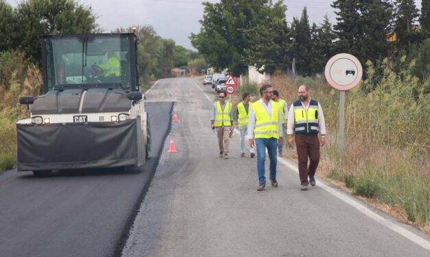 La Diputación mejora la carretera del Poblado de Doña Blanca dentro de un plan de 2,5 millones